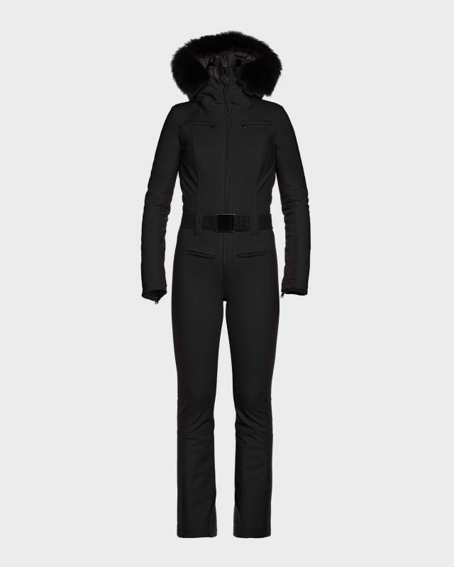 Parry Water-Resistant Faux Fur Hooded Ski Suit
